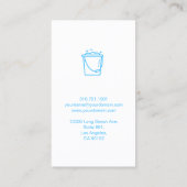 Flat Slank Modern Cleaning Services Visitekaartje (Achterkant)