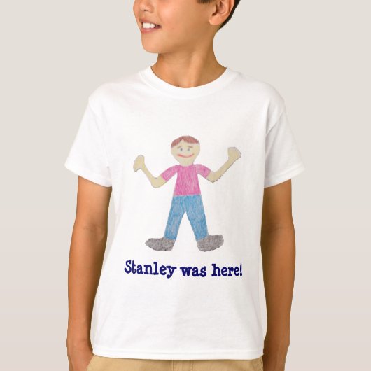 Flat Stanley-Kinder T-Shirt (Voorkant)