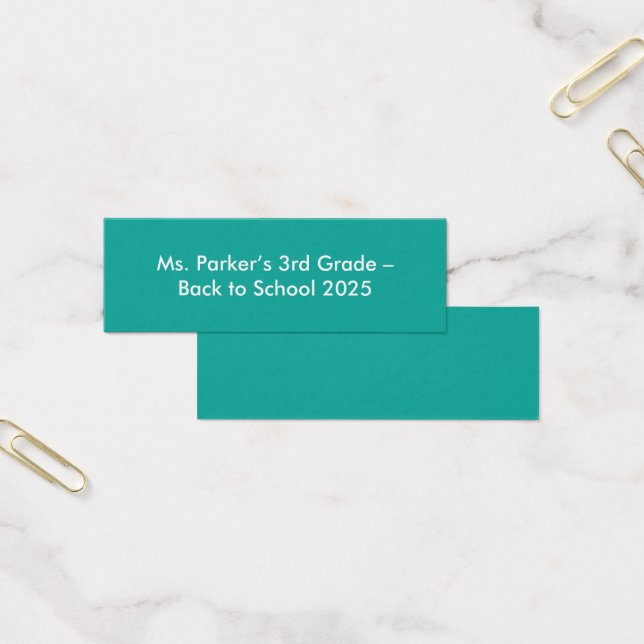 Flat Teal Background – Back-to-School Texture (Bureau)