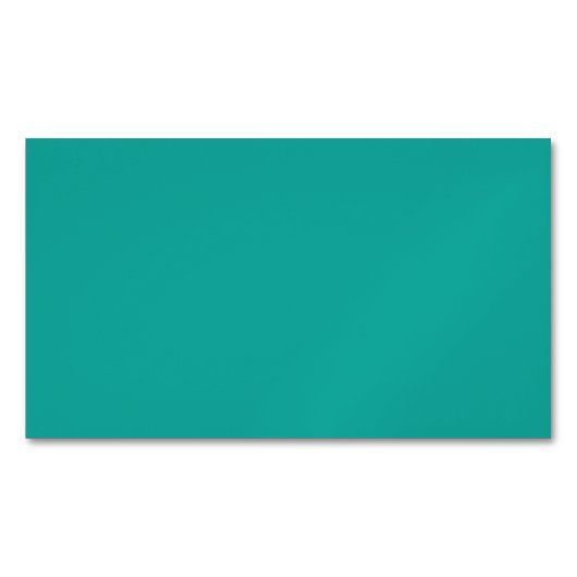 Flat Teal Background Texture  Magnetisch Visitekaartje (Voorkant)