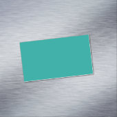Flat Teal Background Texture  Magnetisch Visitekaartje (Voorbeeld)