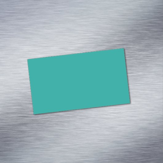 Flat Teal Background Texture  Magnetisch Visitekaartje (Voorbeeld)