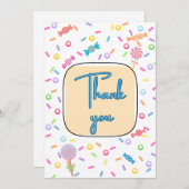 Flat Thank You Card Bedankkaart (Voorkant / Achterkant)