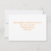 Flat Thank You Card Bedankkaart (Achterkant)