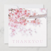 FLAT THANKJE KAART: CHERRY BLOSSOMS BEDANKKAART (Voorkant)