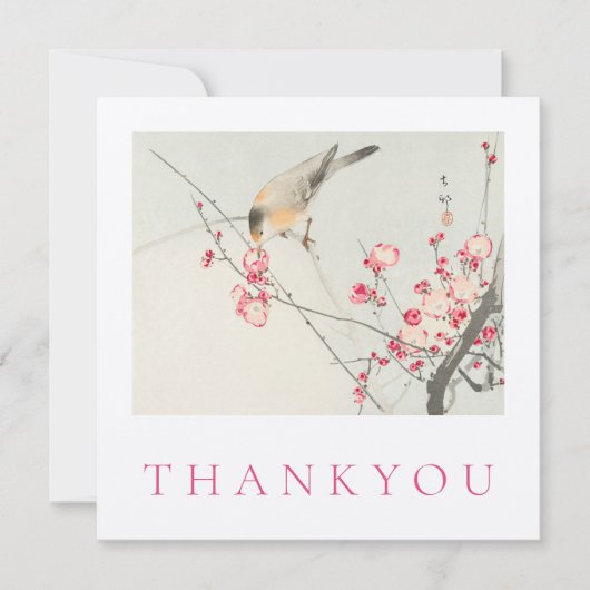 FLAT THANKYou KAART : OHARA KOSON (Voorkant)