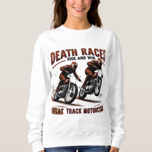  Flat Track Motorcycle Racing – Death Races Trui (Voorkant)