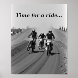 Flat track racing poster