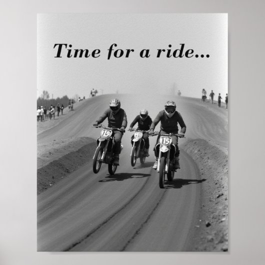 Flat track racing poster (Voorkant)