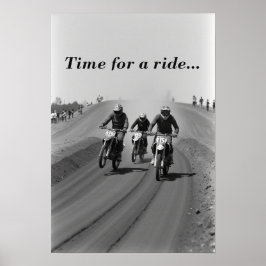 Flat track racing poster
