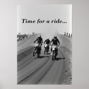 Flat track racing poster