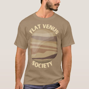 Flat Venus Society Venus Ruimte Exploratie Cadeau T-shirt