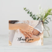 Flat Wedding Dank u kaarten (Staand voorkant)