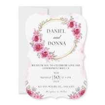 Flat Wenskaart Voor u happy Weeding party