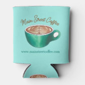 Flat White Latte Cappuccino Coffee Shop House Café Blikjeskoeler (Voorkant)