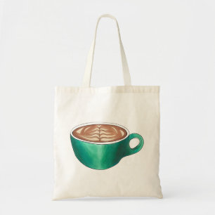 Flat White Latte Cappuccino Coffee Shop House Café Tote Bag