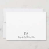 Flat Wolf Dank je wel Bedankkaart (Achterkant)