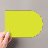 Flat Yellow Background – Back-to-School Texture Acryl Uitnodigingen (Insitu (Draagbaar))