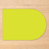 Flat Yellow Background – Back-to-School Texture Acryl Uitnodigingen (Voorkant)