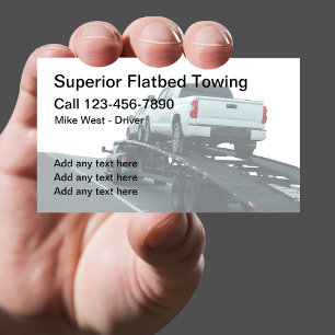 Flatbed Towing Services Local Visitekaartjes