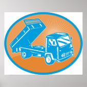 Flatbed Truck Vehicle Poster (Devant)