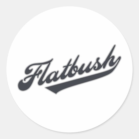 Flatbush Ronde Sticker (Voorkant)