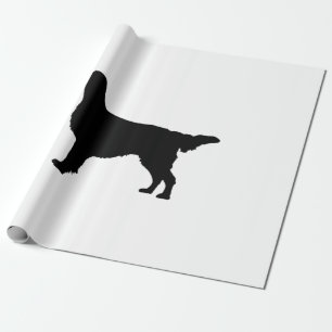 Flatcoated Retriever Silhouette Love Dogs Cadeaupapier