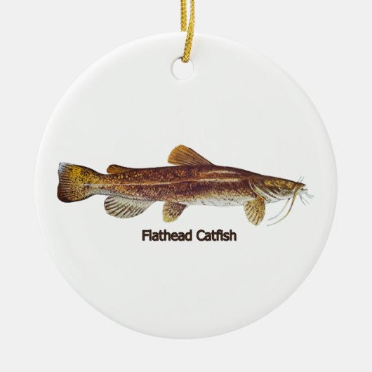 Flathead Catfish Keramisch Ornament (Voorkant)
