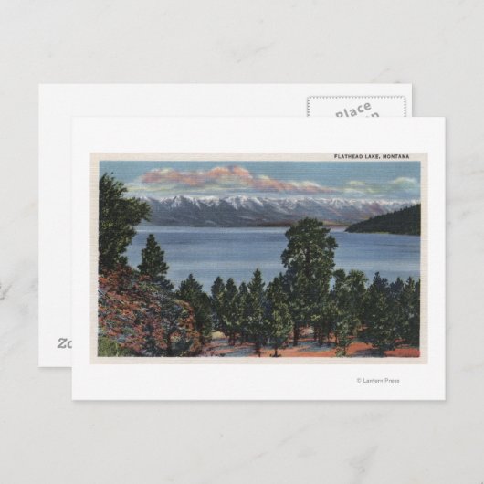 Flathead Lake, Montana Briefkaart (Voorkant / Achterkant)