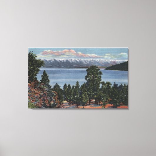 Flathead Lake, Montana Canvas Afdruk (Voorkant)