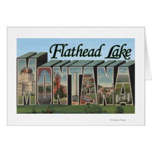Flathead Lake, Montana - Grote Letter-scènes