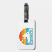 Flathead Lake Montana Kayak Bagagelabel (Achterkant verticaal)