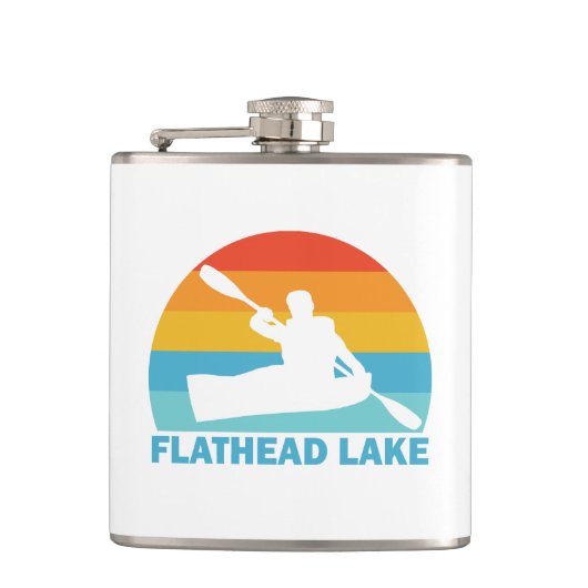 Flathead Lake Montana Kayak Heupfles (Voorkant)