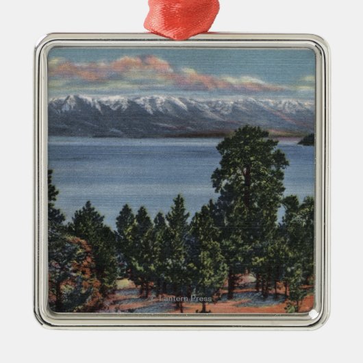 Flathead Lake, Montana Metalen Ornament (Voorkant)