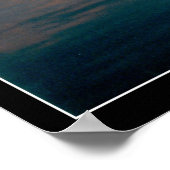 Flathead Lake op Sunset Poster (Hoek)