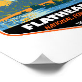 Flathead National Forest Montana Emblem Poster (Hoek)