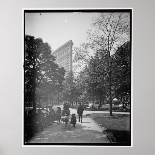 Flatiron Bldg. - New York City - 1905 Poster (Voorkant)