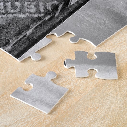 Flatiron Building and Clock in Black and White Legpuzzel (Zijkant)