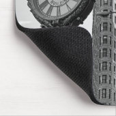 Flatiron Building and Clock in Black White #2 Muismat (Hoek)