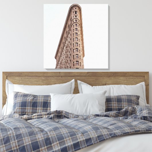 Flatiron building canvas afdruk (Insitu (Slaapkamer))