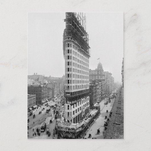 Flatiron Building Constructie, 1902 Briefkaart (Voorkant)