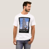 Flatiron Building en Clock 1C T-shirt (Voorkant volledig)