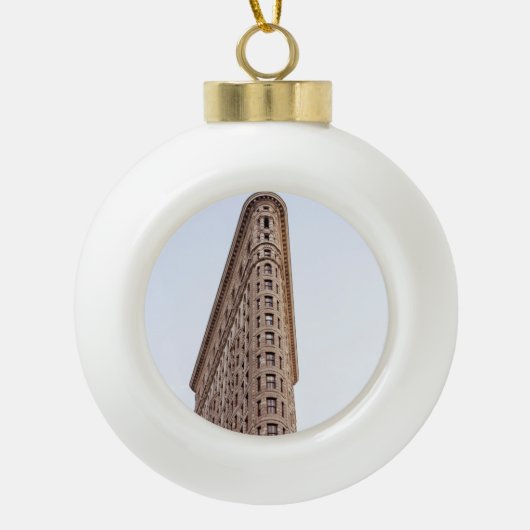 Flatiron Building Keramische Bal Ornament (Voorkant)