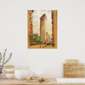 Flatiron Building New York City 1904 Poster (Keuken)