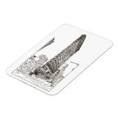 Flatiron Building New York City Illustration Magneet (Linkerzijde)