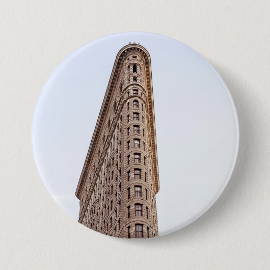 Flatiron Building Ronde Button 7,6 Cm (Voorkant)