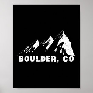 Flatirons Boulder Colorado Klimmen Wandelen Reizen Poster