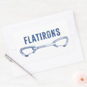 Flatirons Colorado Rock Klimmen Quickdraw Rechthoekige Sticker (Envelop)