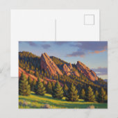 Flatirons Colorado Travel Briefkaart (Voorkant / Achterkant)