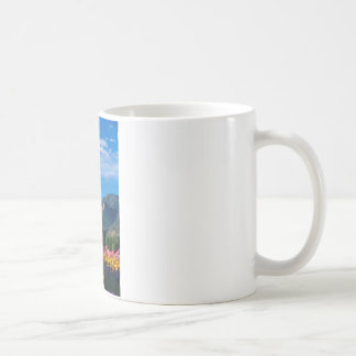 Flatirons en bloemen, Boulder Colorado Koffiemok